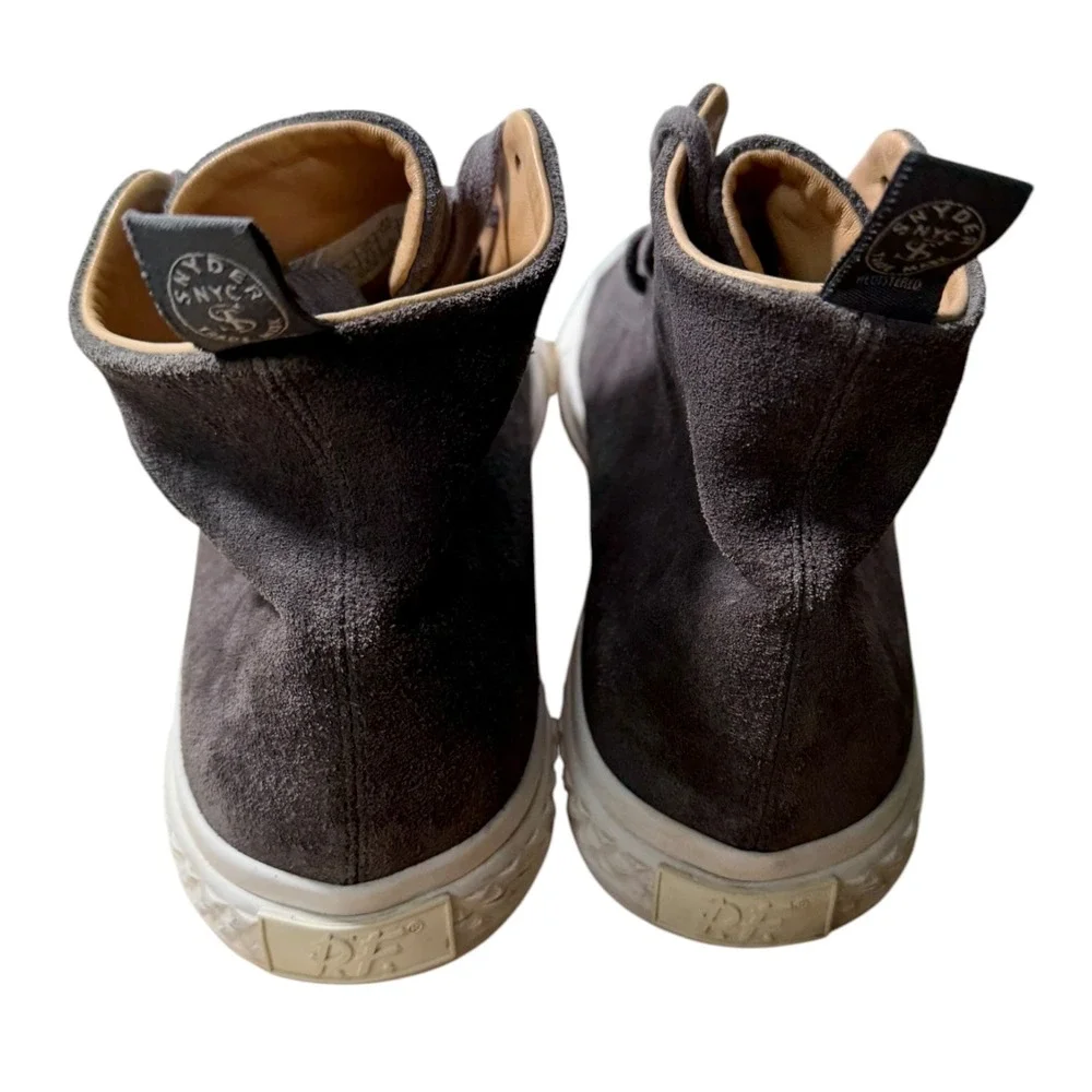 P.F. Flyers X Todd Snyder Suede High Top Rambler Sneakers Shoes Sample Gray 9.5